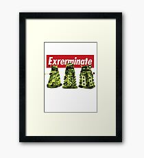 Exterminate Doctor Who Framed Print