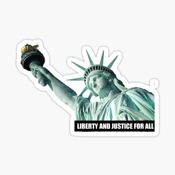 Liberty And Justice For All Sticker For Sale By Teteel Redbubble