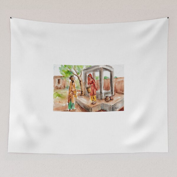 Item preview, Punjabi Village Girls at the Well designed and sold by Sukhpal Grewal Ethnic Art.