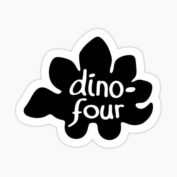 Dinosaur Stickers Printable  Black and White Dino Stickers