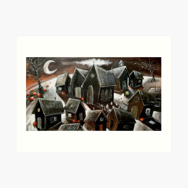 The Last Trick or Treater Art Print