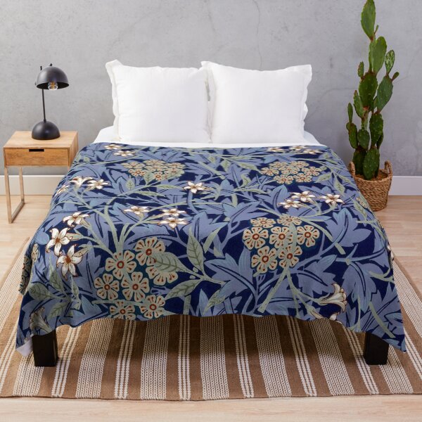 Item preview, Vintage Blue Flower Pattern designed and sold by Mysticgroovegoods.