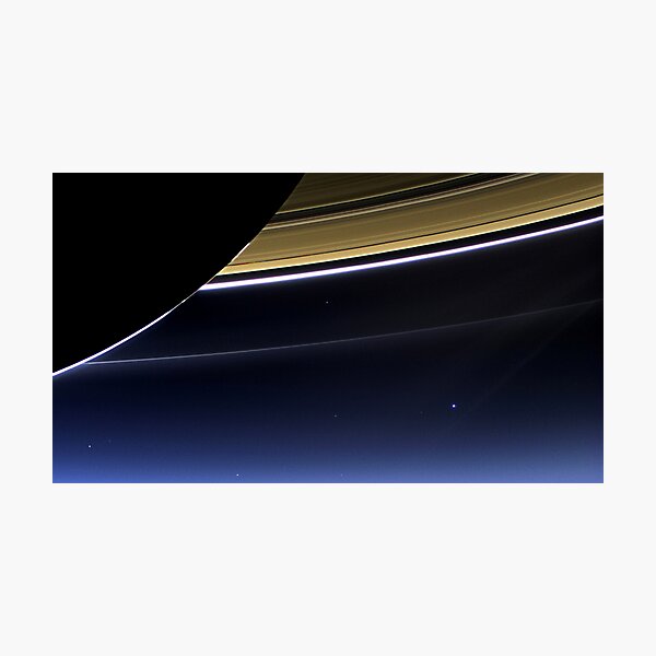 Item preview, Earth and Saturn - The Day Earth Smiled  designed and sold by BritishYank.