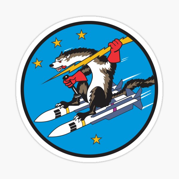 USAF Wild Weasel - Estilo limpio Pegatina