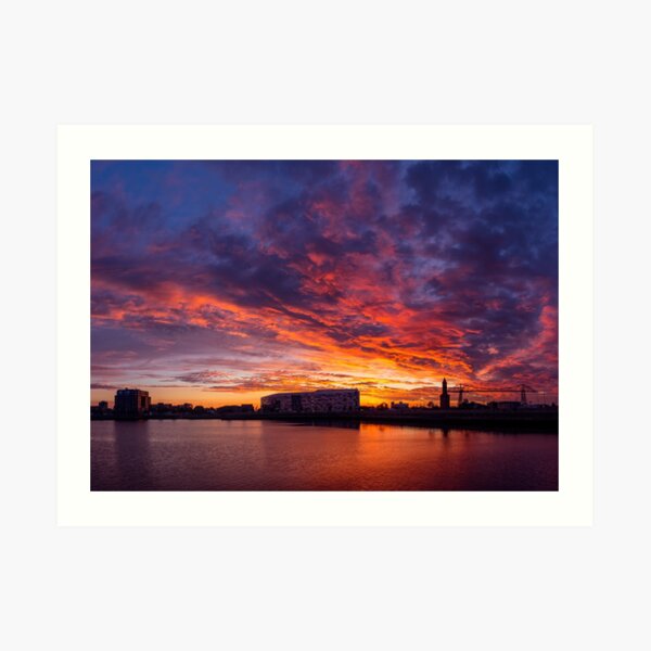 Middlehaven Sunset Art Print