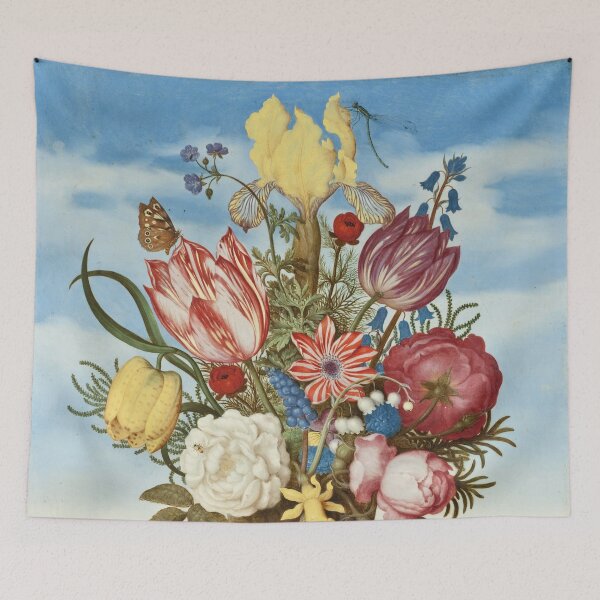 Aperçu de l'œuvre Ambrosius Bosschaert: bouquet de fleurs sur une corniche créée et vendue par The Art Collector.