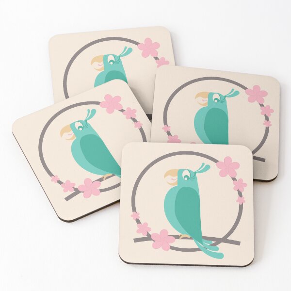 Item preview, Blue Tiki Bird Parrot designed and sold by drxgonfly.
