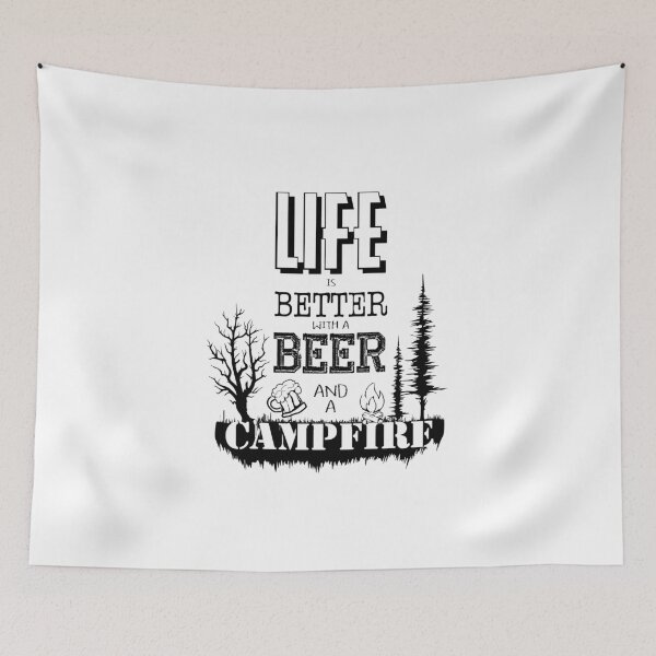 Item preview, Life is better with beer and campfire designed and sold by Adriancryp.