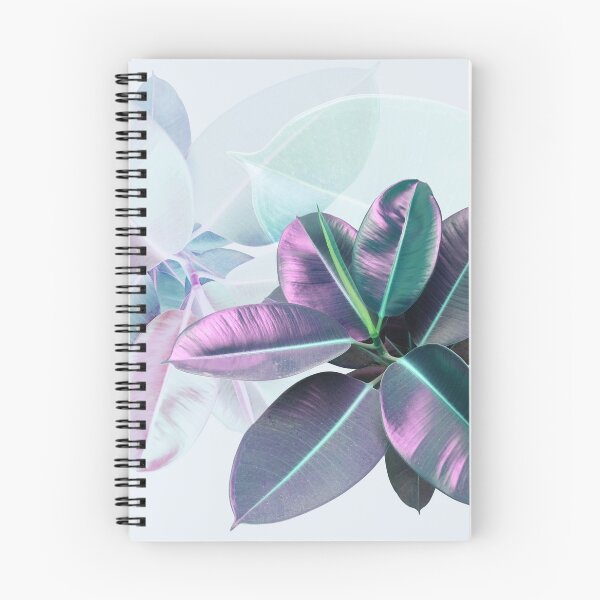 Artikelvorschau, Violette tropische Pflanze, Ficus Elastica entworfen und verkauft von PrintsProject.