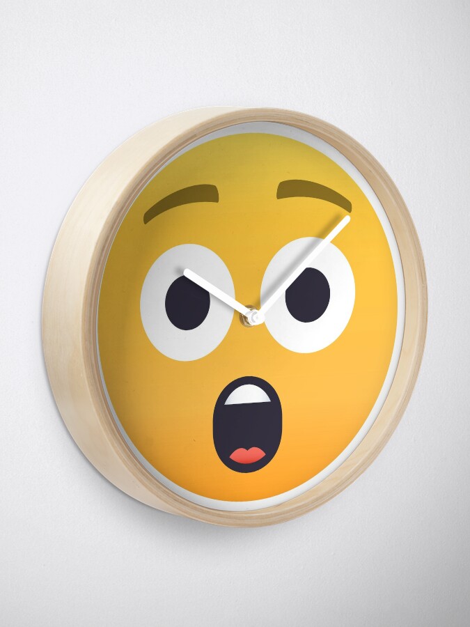 Reloj for Sale con la obra JoyPixels Emoji con cara de asombro