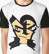 letter face Graphic T-Shirt