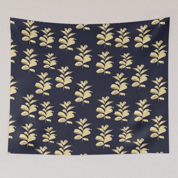 Item preview, Golden Branches on Dark Blue designed and sold by BlertaDK.