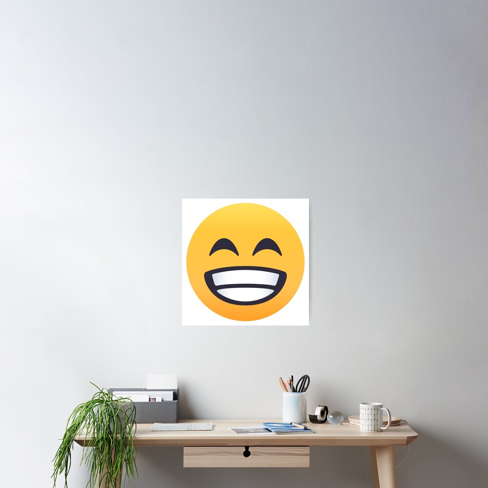 joypixels beaming face smile emoji poster for sale by joypixels joypixels beaming face smile emoji poster for sale by joypixels