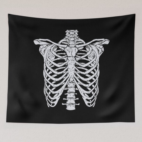 Item preview, Skeleton Rib Cage Happy Halloween Trick Or Treat designed and sold by BUBLTEES.