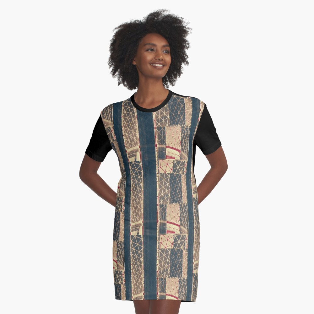 Item preview, Graphic T-Shirt Dress designed and sold by kinkatstyle.