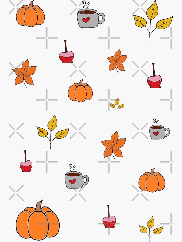 Thumbnail 3 of 3, Sticker, autumn stickers designed and sold by GiuliDesigns.