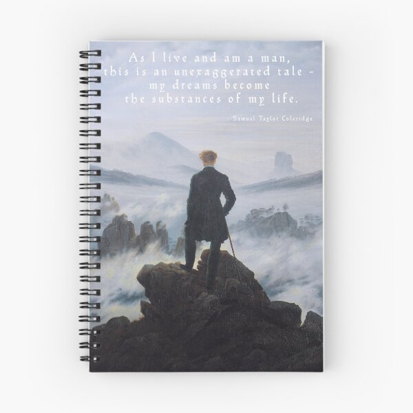 Item preview, Wanderer Above the Sea of Fog (w Coleridge quote) designed and sold by PJCPhotography.