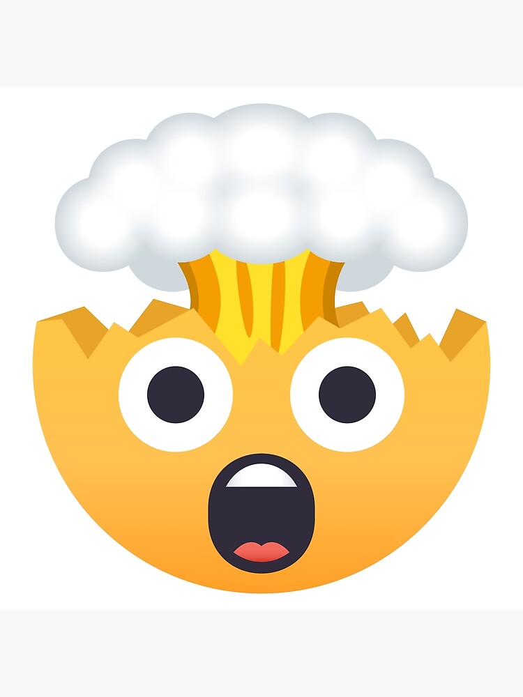 "JoyPixels™ Exploding Head Emoji" Poster for Sale by joypixels | Redbubble