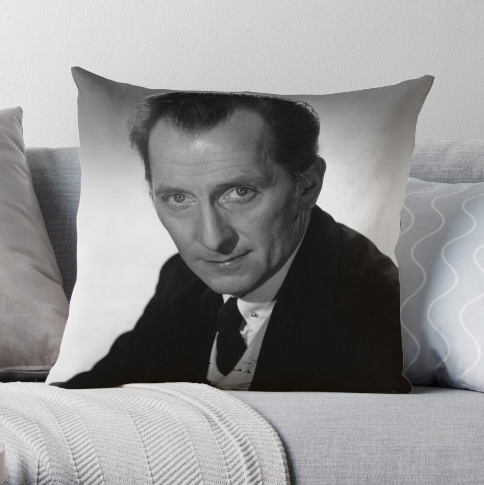 The Peter Cushing Cushion Throw Pillow for Sale by Daily Dalek