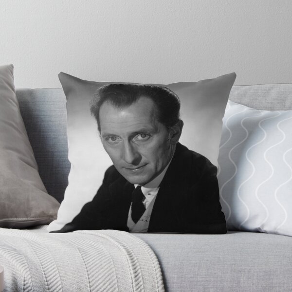 The Peter Cushing Cushion Throw Pillow