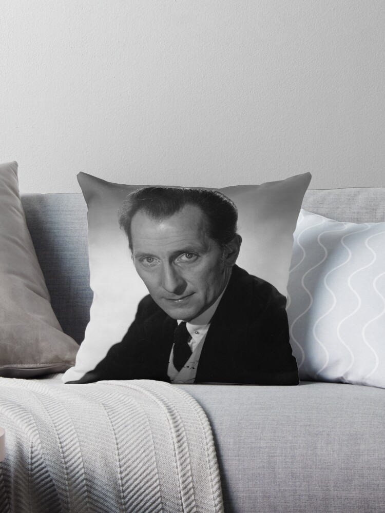 The Peter Cushing Cushion Throw Pillow for Sale by Daily Dalek