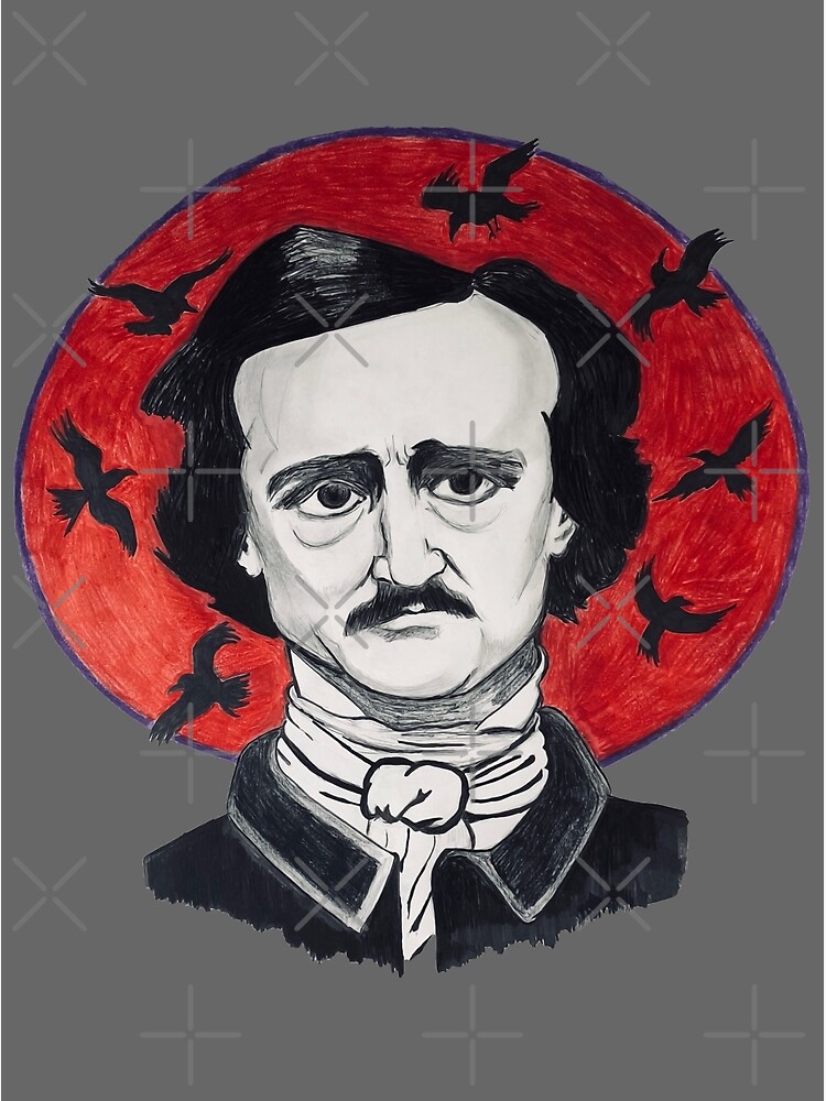 Edgar Allan Poe Caricature Poster