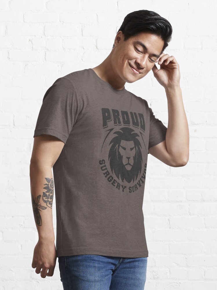 Alternate view of Proud Surgery Survivor - Recovery Quotes Gift Essential T-Shirt