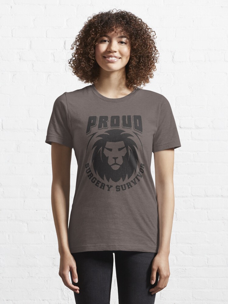 Alternate view of Proud Surgery Survivor - Recovery Quotes Gift Essential T-Shirt