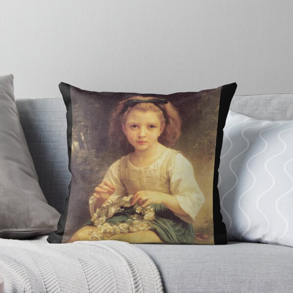 Item preview, Child Braiding A Crown (Bouguereau) designed and sold by ArtHistorical.