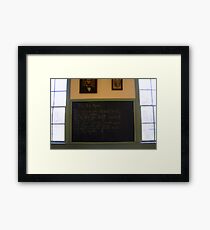 Old Saying On Board Framed Print