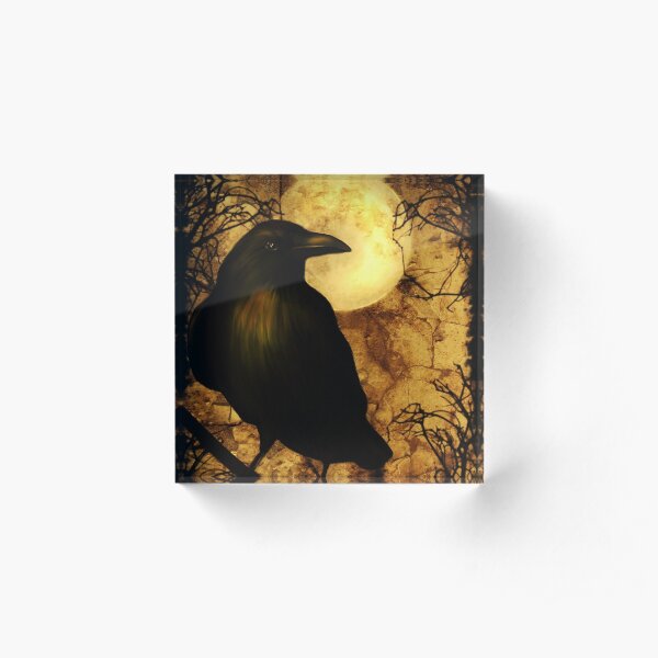 The Raven Acrylic Block