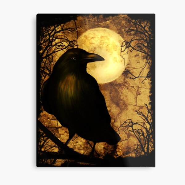 The Raven Metal Print
