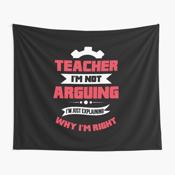 Funny Teacher Quote Gift Tapestry