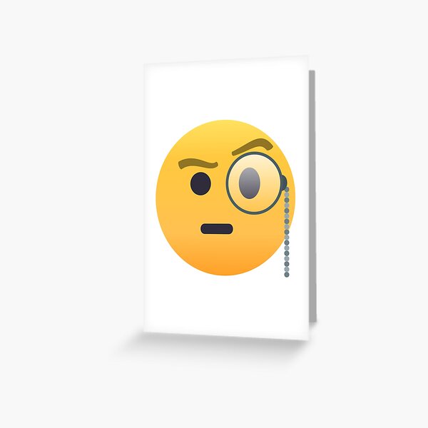 Cursed Stressed Blushing Emoji Greeting Card for Sale by Goath