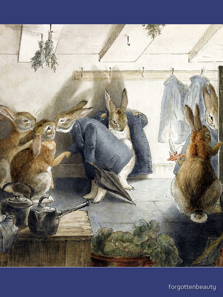 Lámina fotográfica for Sale con la obra «Fiesta del té del conejo - Beatrix  Potter» de forgottenbeauty