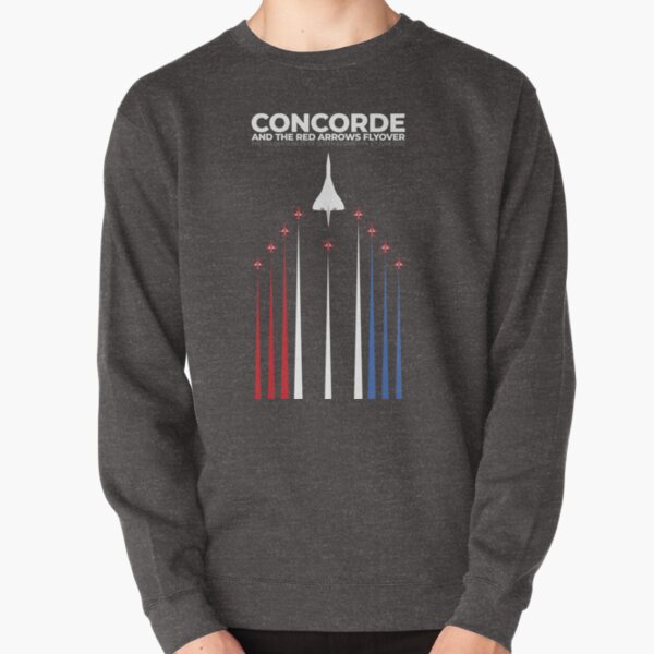Concorde and the Red Arrows Flyover. The Golden Jubilee of Queen Elizabeth II, 4th July 2002 Pullover Sweatshirt