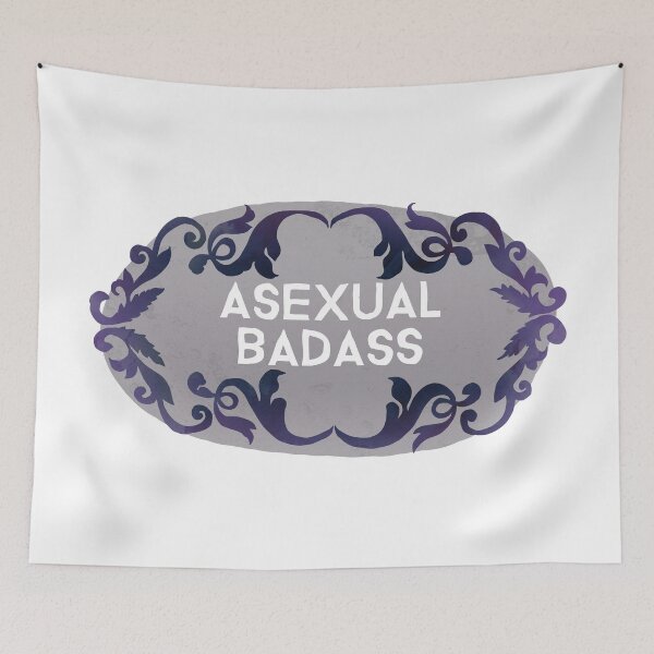 Item preview, Asexual Badass designed and sold by fabfeminist.
