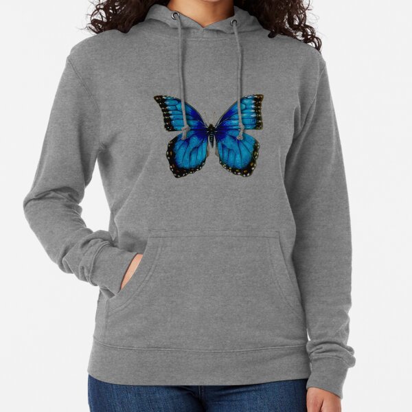 Sudadera Morfo de las mariposas voladoras azules