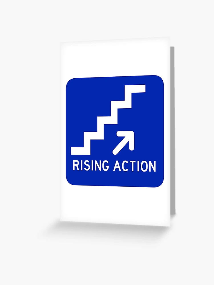 Narrative Structure Road Signs Falling Action | Greeting Card