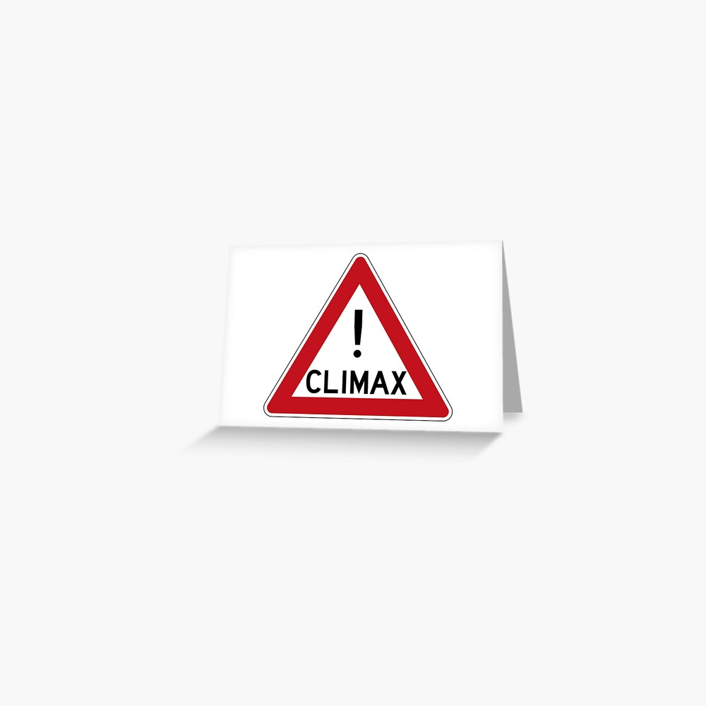 Narrative Structure Road Signs Falling Action | Greeting Card