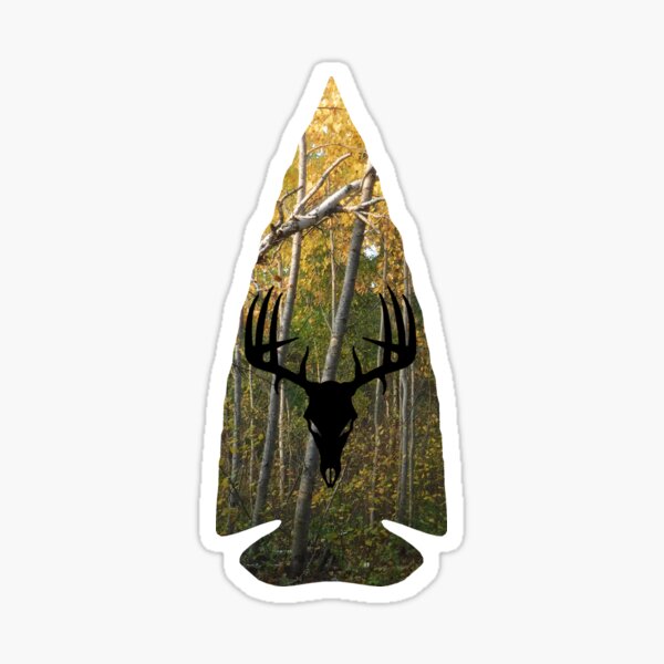 Deer Skull Bone Hunting Fishing Buck Grim Reaper Car Truck Window Vinyl  Decal Sticker