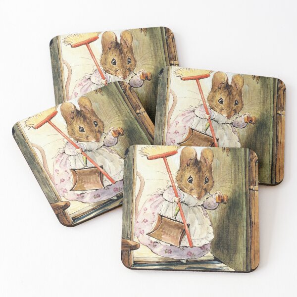 Item preview, Hunca Munca Sweeps The Dollhouse - The Tale of Two Bad Mice - Beatrix Potter designed and sold by forgottenbeauty.