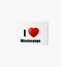 Mississauga I Love City Lover Pride Funny Gift Idea Art Board