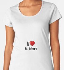 St Johns I Love City Lover Pride Funny Gift Idea Women's Premium T-Shirt