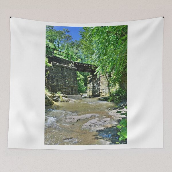 Item preview, Railroad Trestle At Buttermilk/Homewood Falls Beaver Falls Pennsylvania Vertical designed and sold by LisaWootenPhoto.