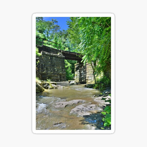 Item preview, Railroad Trestle At Buttermilk/Homewood Falls Beaver Falls Pennsylvania Vertical designed and sold by LisaWootenPhoto.