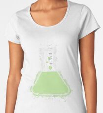 Flask beaker glowing Art Women's Premium T-Shirt