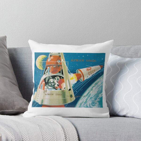 Item preview, Russian stamp art Dog in space designed and sold by Evilninja.