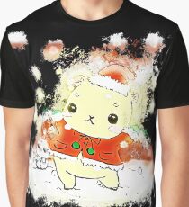 Christmas bear glowing Art Graphic T-Shirt