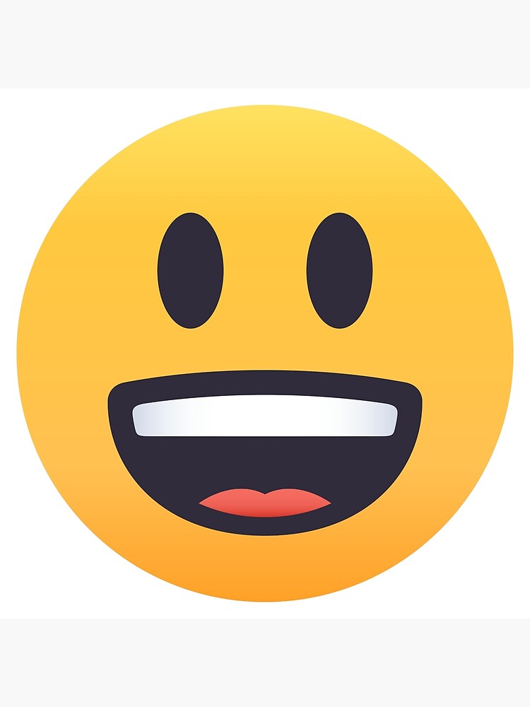Joypixels Smiley Face With Big Eyes Emoji Postcard By Joypixels Redbubble